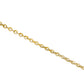 14K Solid Yellow Gold Flat Rolo Chain Necklace for Women and Girls Made in Italy - Width 1.5mm Length 16"