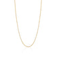 14K Solid Yellow Gold Flat Rolo Chain Necklace for Women and Girls Made in Italy - Width 1.5mm Length 16"