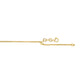 14K Solid Yellow Gold Wheat Chain Necklace Braided Adjustable Length Slider for Men and Women Made in Italy - Width 1mm Length 22"