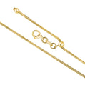 14K Solid Yellow Gold Wheat Chain Necklace Braided Adjustable Length Slider for Men and Women Made in Italy - Width 1mm Length 22"