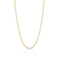 14K Solid Yellow Gold Flat Mariner Chain Necklace for Women and Girls Made in Italy - Width 2mm Length 18"