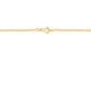14K Solid Yellow Gold Flat Mariner Chain Necklace for Women and Girls Made in Italy - Width 2mm Length 18"