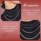 14K Solid Yellow Gold Flat Mariner Chain Necklace for Women and Girls Made in Italy - Width 2mm Length 18"