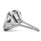 4.00 CTW Lab Grown Diamond Bezel Martini Stud Earrings in 14K White or Yellow Gold