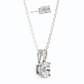 3CTW Moissanite Stud Earrings & Pendant Necklace Set in 14K White Gold Overlay