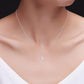 .80 CTW Certified Genuine Moissanite Solitaire Pendant Necklace - Choice of 14k White or Yellow Gold