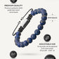 Men’s Blue Lapis Lazuli Beaded Bracelet Bali