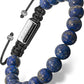 Men’s Blue Lapis Lazuli Beaded Bracelet Bali