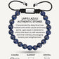 Men’s Blue Lapis Lazuli Beaded Bracelet Bali