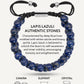 Men’s Blue Lapis Lazuli Beaded Bracelet Morocco