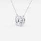 3.00 ct Lab Grown Round Diamond Floating Solitaire Pendant in 14K White or Yellow Gold – AGI Certified