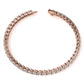 6ctw Created White Sapphire Tennis Bracelet - 3mm Stones - 14K Gold Overlay in White, Yellow or Rose Gold