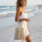 Artisanal Handwoven Gem Bead Crochet Tote Bag