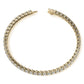 6ctw Created Sapphire Tennis Bracelet - 3mm Stones - 14K Gold Overlay in White, Yellow or Rose Gold