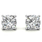 2.00 CTW Lab Created Moissanite Round Stud Earrings in Sterling Silver - 6mm Stones