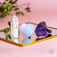 Crystal Car Vent Set - Amethyst, Howlite & Chalcedony
