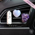 Crystal Car Vent Set - Amethyst, Howlite & Chalcedony