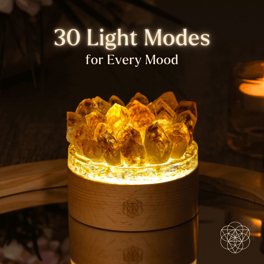 Natural Citrine Crystal Lamp