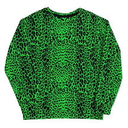 Lime Leopard Unisex Sweatshirt