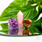 Crystal Car Vent Set - Amethyst, Tiger’s Eye & Rose Quartz