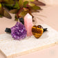 Crystal Car Vent Set - Amethyst, Tiger’s Eye & Rose Quartz