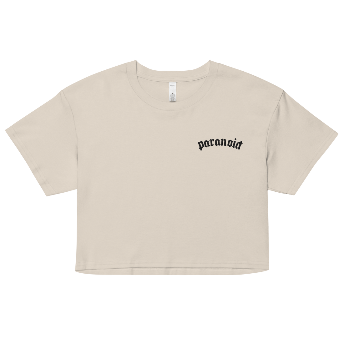 Paranoid Embroidered Crop Top