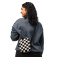 Retro Revival Checkerboard Crossbody Bag
