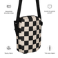 Retro Revival Checkerboard Crossbody Bag