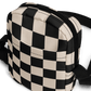 Retro Revival Checkerboard Crossbody Bag