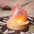 Natural Rose Quartz Crystal Lamp