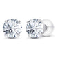 1.00 CTW AGI Certified Lab-Grown Diamond Stud Earrings in 14K Gold – E Color VS Clarity
