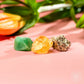 Natural Crystal Trio - Citrine, Pyrite & Green Aventurine