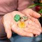 Natural Crystal Trio - Citrine, Pyrite & Green Aventurine