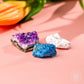 Natural Crystal Trio - Amethyst, Blue Apatite & Howlite
