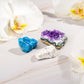 Natural Crystal Trio - Amethyst, Blue Apatite & Howlite