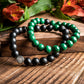 Malachite & Black Onyx Bracelet Set