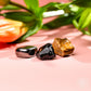 Natural Crystal Trio - Obsidian, Tiger’s Eye & Hematite