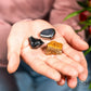Natural Crystal Trio - Obsidian, Tiger’s Eye & Hematite
