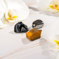 Natural Crystal Trio - Obsidian, Tiger’s Eye & Hematite