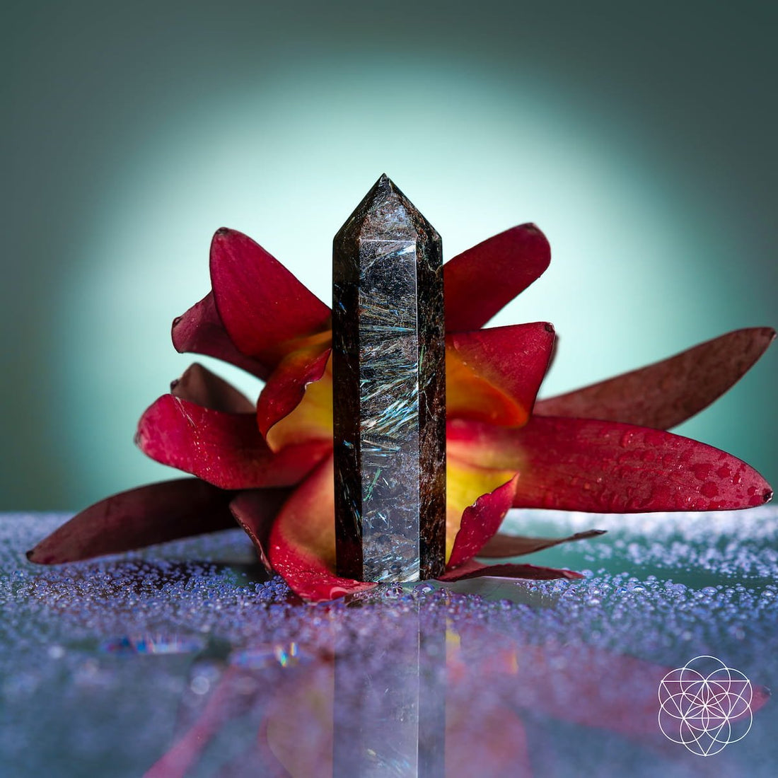 Natural Arfvedsonite Crystal Point